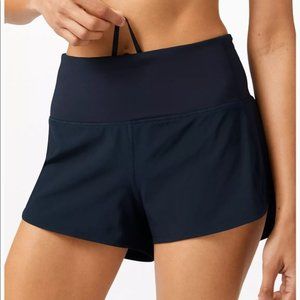 Lululemon High Rise Speed Up Short Navy 4"